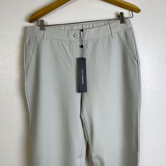Stella Caracasi Lounge Dress Pants Birch Pull On Career Stretch Womens Large - Picture 3 of 12